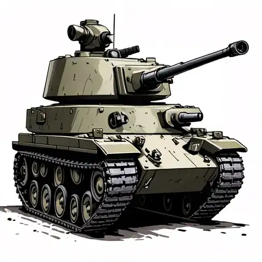 Army Tank tattoo design idea