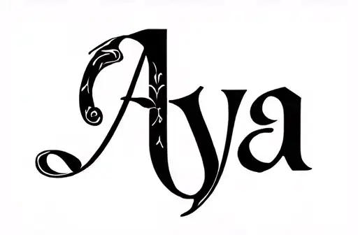 "Aya" tattoo design idea