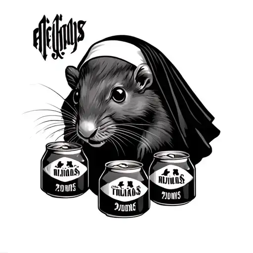 coast gaurd river rat with 4 class cans and nuns buoys tattoo design idea