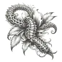 Spinal tattoo design idea