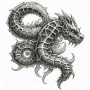 Spinal tattoo design idea