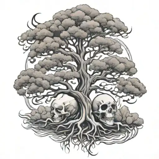 poison tree tattoo design idea