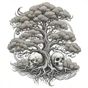 poison tree tattoo design idea