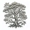 poison tree tattoo design idea