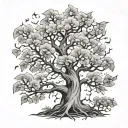 poison tree tattoo design idea