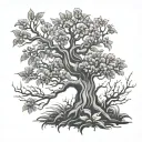 poison tree tattoo design idea