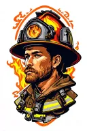 Firefighter tattoo design idea