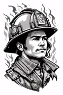 Firefighter tattoo design idea