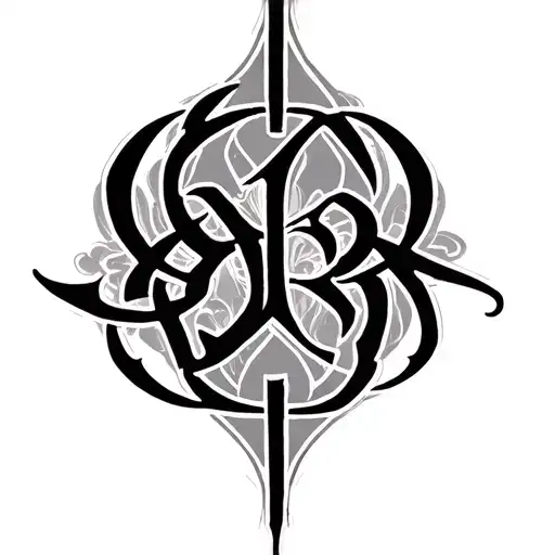 Two Word Ambigram Generator tattoo design idea