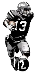 I play football I am number 13  my position is free safety and I play basketball and I am number 12 and I play sf greek tattoo design idea