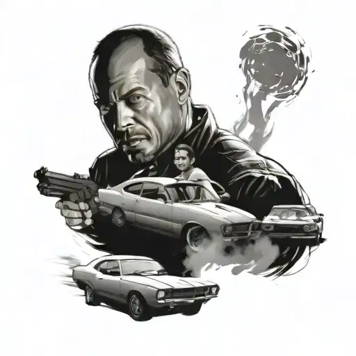 fast and furious saga  tattoo design idea