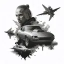 fast and furious saga  tattoo design idea