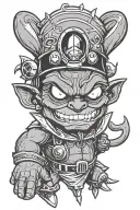 mojo jojo tattoo design idea