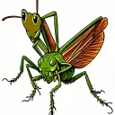 grasshopper tattoo design idea
