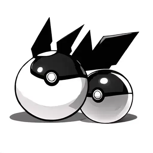 Pokeballs next to each other tattoo design idea
