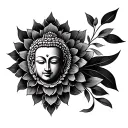 Buddhist tattoo design idea
