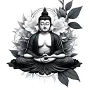 Buddhist tattoo design idea
