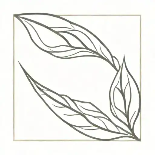 laurel leaf intertwined tattoo design idea