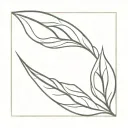 laurel leaf intertwined tattoo design idea