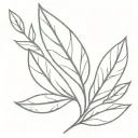 laurel leaf intertwined tattoo design idea