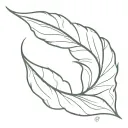 laurel leaf intertwined tattoo design idea