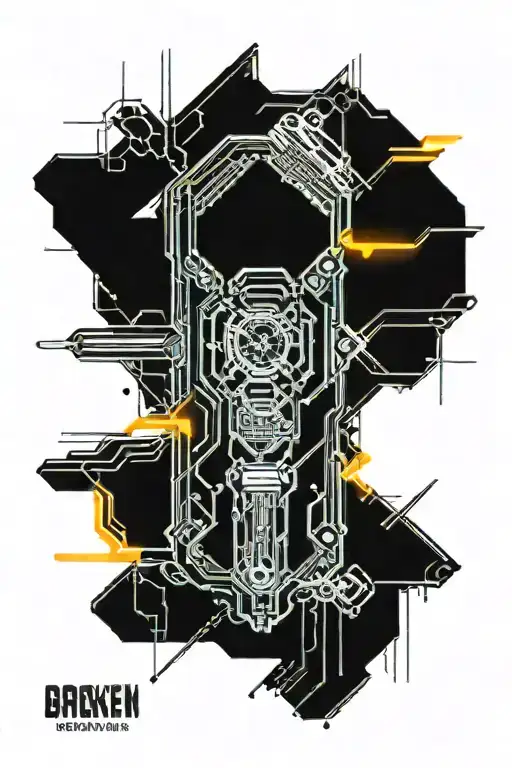 broken drumstick transforming tattoo design idea