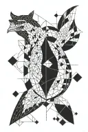 Mosaic tattoo design idea