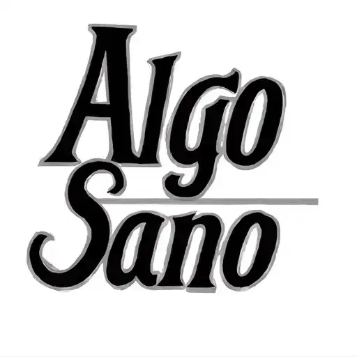 tatoo word "Algo Sano" simple 5x5 cm tattoo design idea