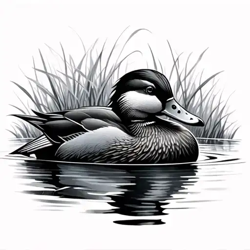 Mallard Duck tattoo design idea