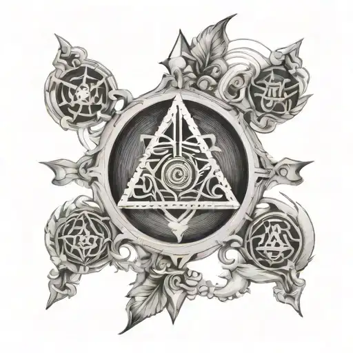 7 Hermetic Principles tattoo design idea