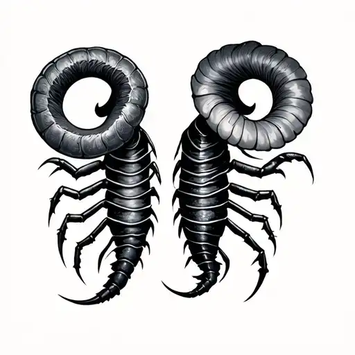 Scorpio Libra and Aries all together symbolizing tattoo design idea