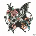 AMOR tattoo design idea