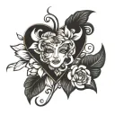 AMOR tattoo design idea