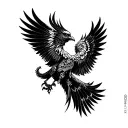 Garuda looking forward tattoo design idea