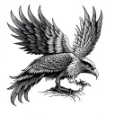 Garuda looking forward tattoo design idea