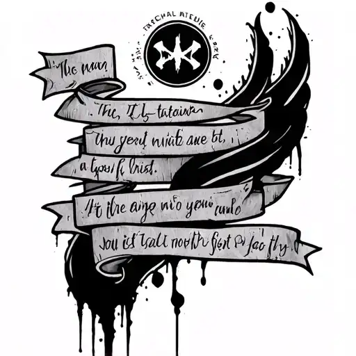 my chemical romance lyric tattoo design idea