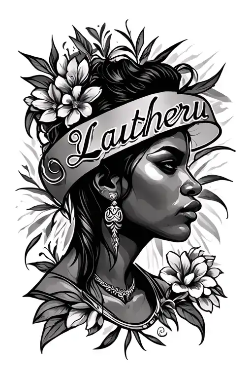 my last name Latuheru but only my name written tattoo design idea