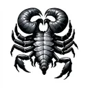 Scorpio And Aries tattoo design idea