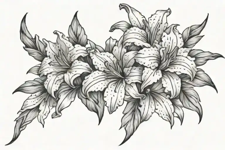 gladiolus flower arrangement band tattoo tattoo design idea