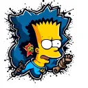 bart simpson tattoo design idea