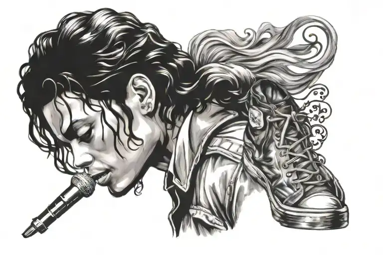 Michael Jackson lyrics tattoo design idea