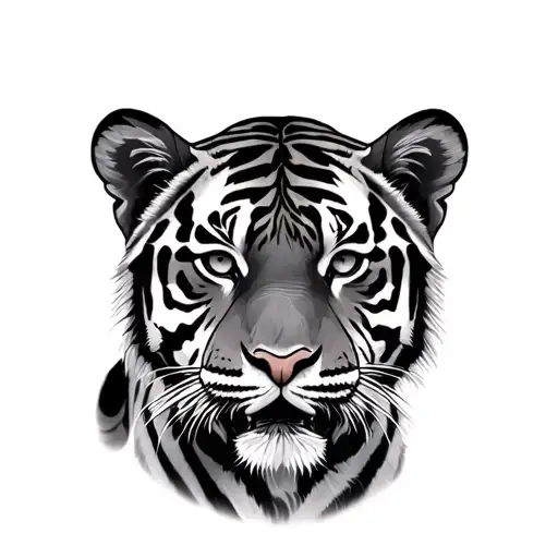 Tiger And Cub tattoo design idea