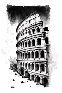 Colosseum tattoo design idea