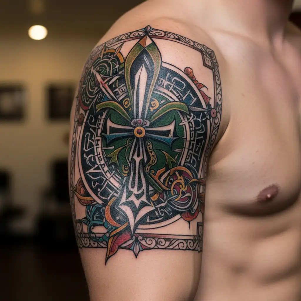 Ankh cross tattoo design idea