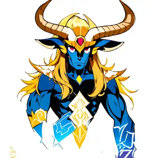 Camus Saint Seiya Anime Taurus de tattoo design idea