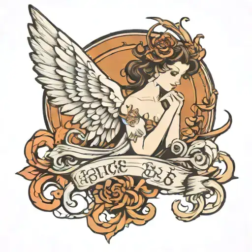 8888 angel number tattoo design idea