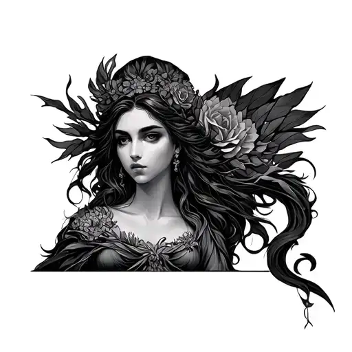 Fortuna Goddess tattoo design idea