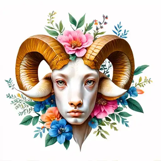 aries zodiac sign, pisces zodiac sign, taurus zodiac sign, flowers tattoo design idea