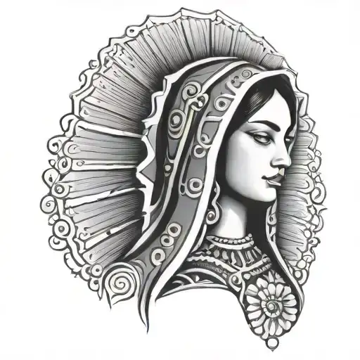 lady of Guadalupe tattoo design idea