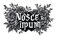 nosce te ipsum tattoo design idea